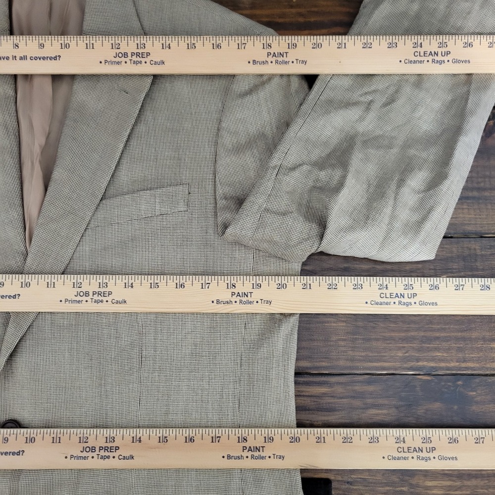 Lauren Ralph Lauren Men's Sport Coat Blazer Two Button Beige Silk Wool Size 40L - Picture 3 of 14